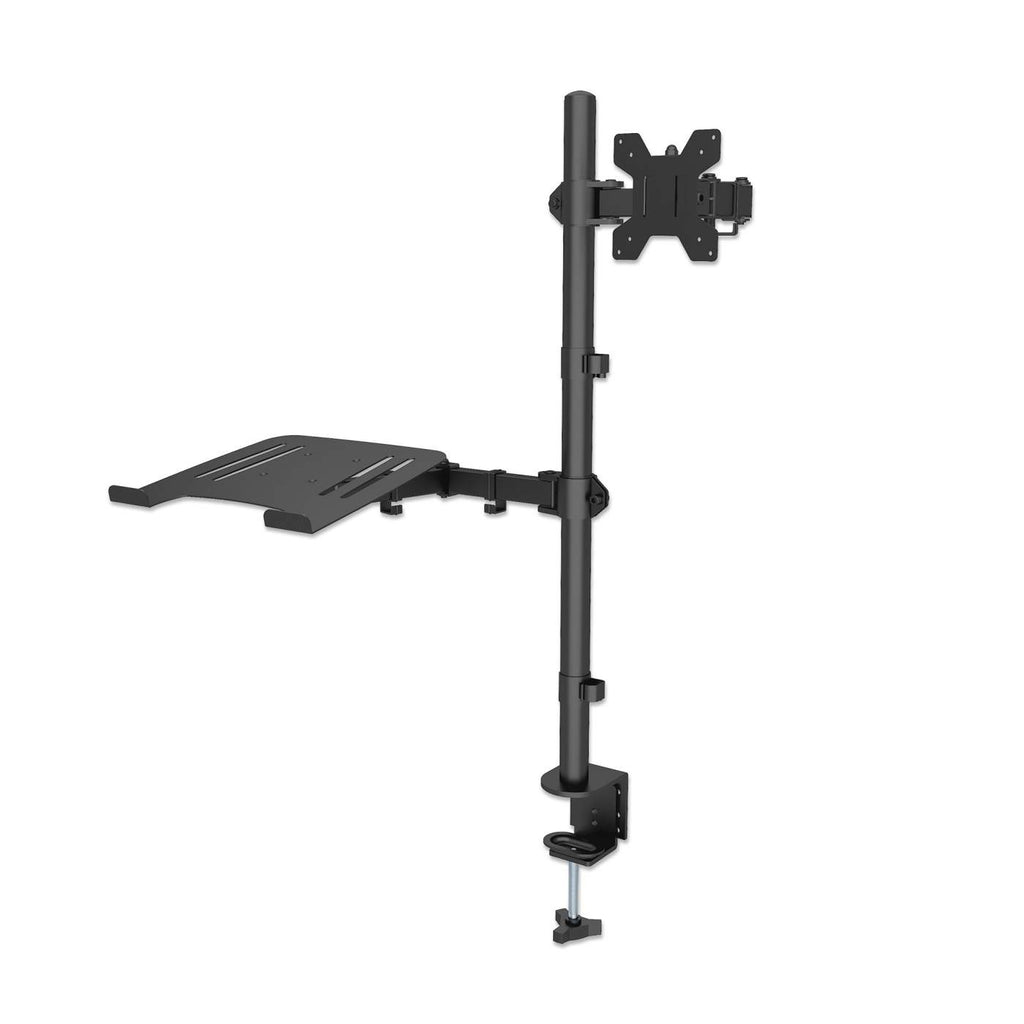 Image of Manhattan TV & Monitor & Laptop Combo Mount, Desk, Full Motion, 1...