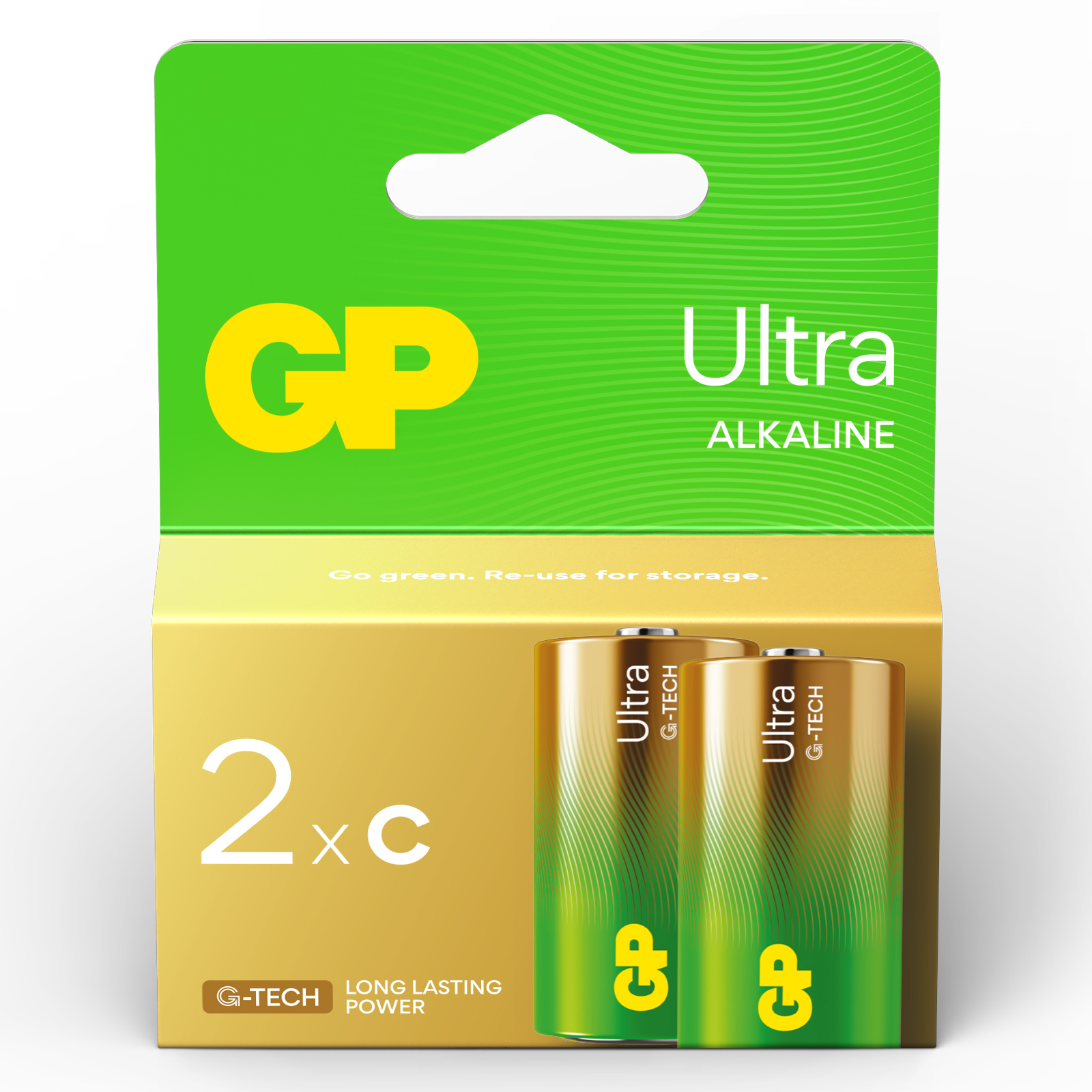 Gp Batteries Gp Ultra Alkaline C Battery - Pack Of 2