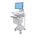 Ergotron StyleView White Flat panel Multimedia cart