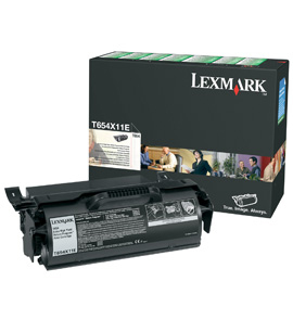 Image of Lexmark T654X11E Toner cartridge black extra High-Capacity return...