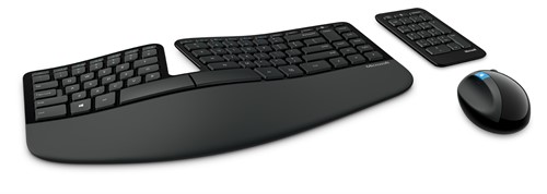 Microsoft Sculpt Ergonomic Desktop keyboard RF Wireless German Black