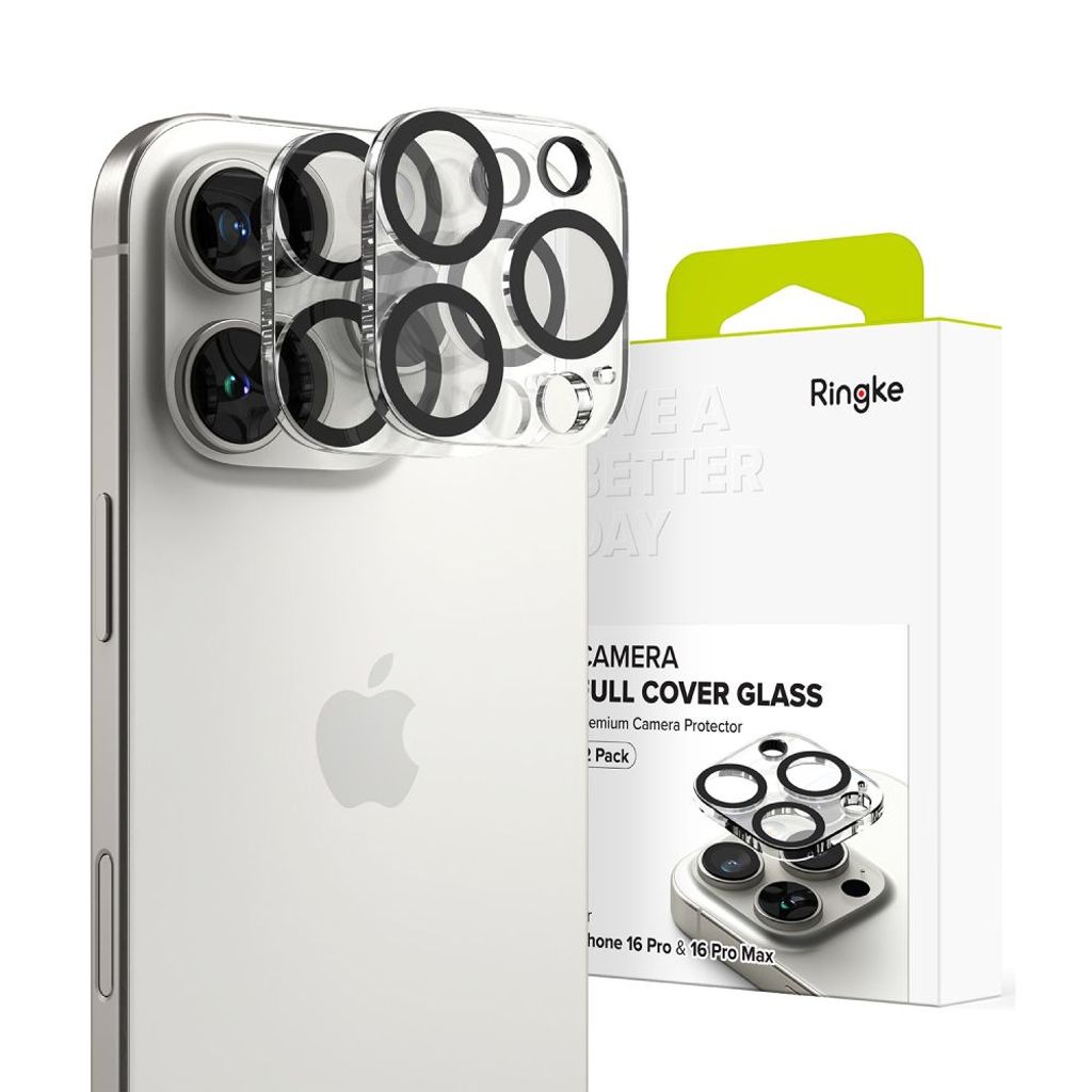 EU Product - 2-pack Tempered Glass Lens Protector for iPhone 16 Pro/16 Pro Max thumbnail