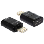 DeLOCK 65492 tussenstuk voor kabels 8p USB Micro-B Zwart