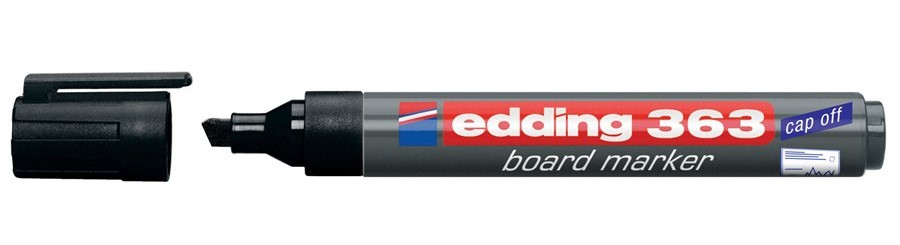 Photos - Felt Tip Pen Edding 363 marker 1 pc(s) Chisel tip Black 4-363001 
