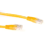 ACT Gele 0,5 meter U/UTP CAT6 patchkabel met RJ45 connectoren