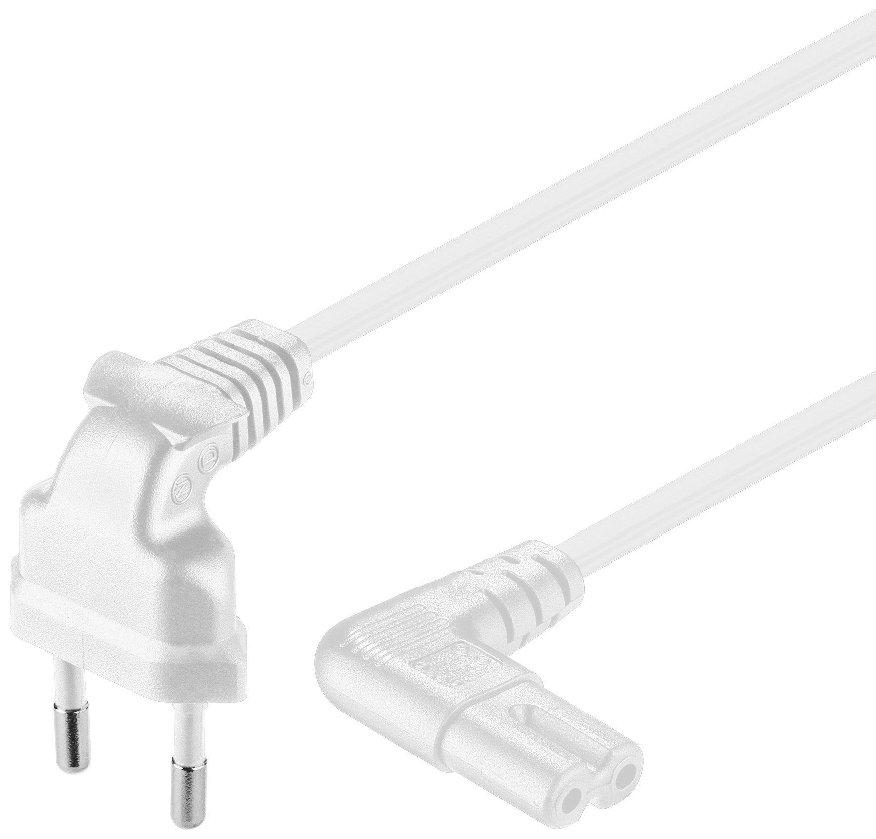 Image of Goobay Euro plug/C7, 5 m White CEE7/16 C7 coupler