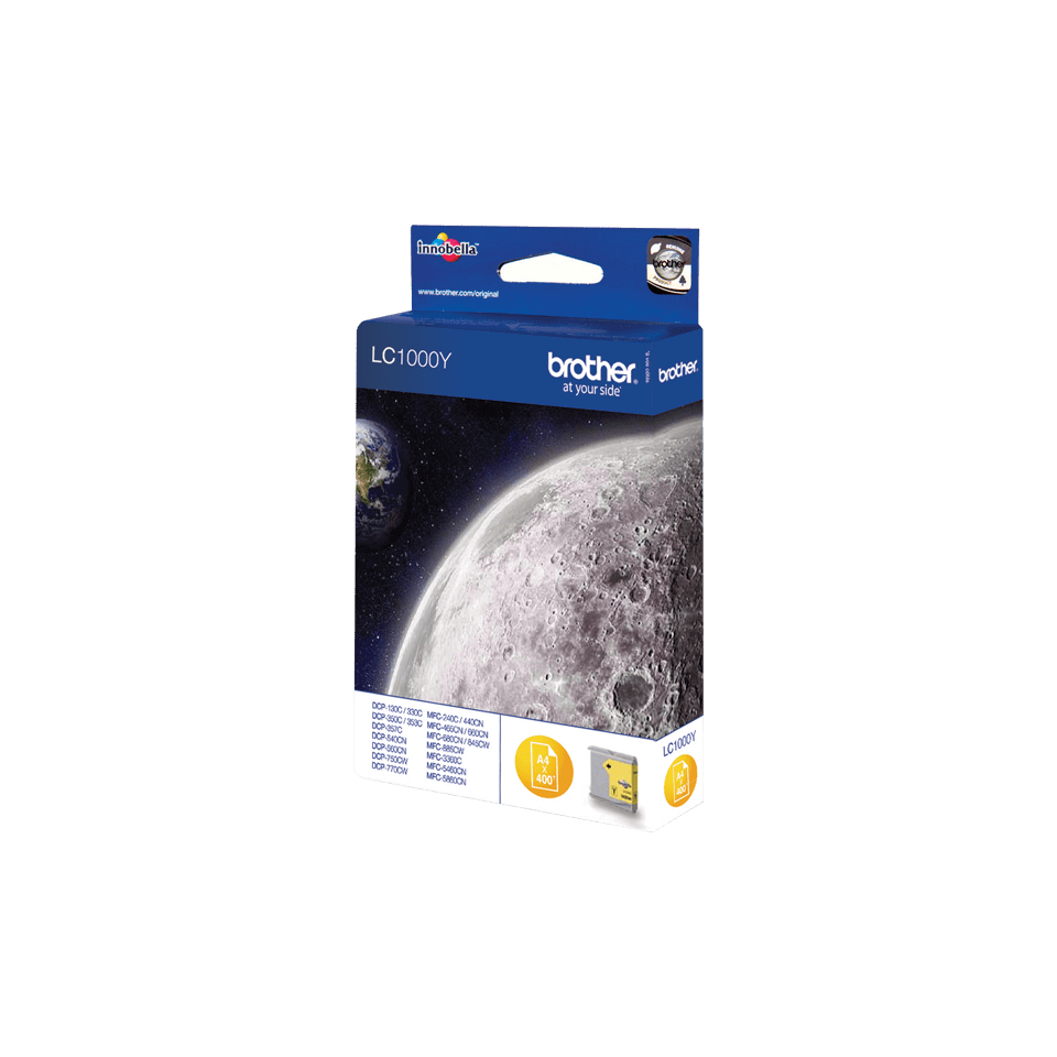 Brother LC-1000Y Ink cartridge yellow, 400 pages ISO/IEC 24711 6.5ml for Brother DCP 130 C/MFC 5460