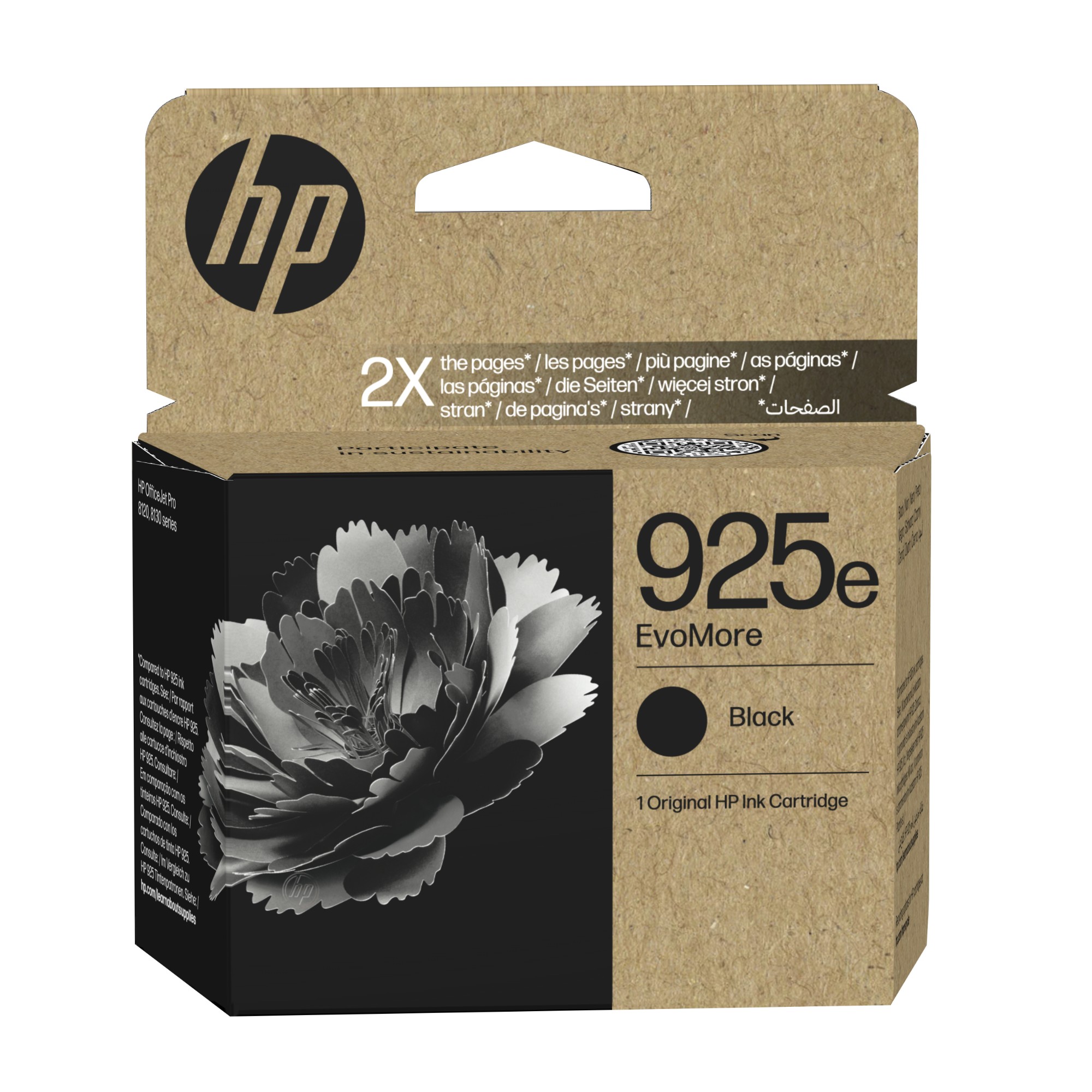 HP 4K0W3PE/925E Ink cartridge black EvoMore. 1K pages ISO/IEC 19752 fo