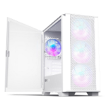 Montech AIR 100 ARGB, Micro-ATX, Tempered Glass - white
