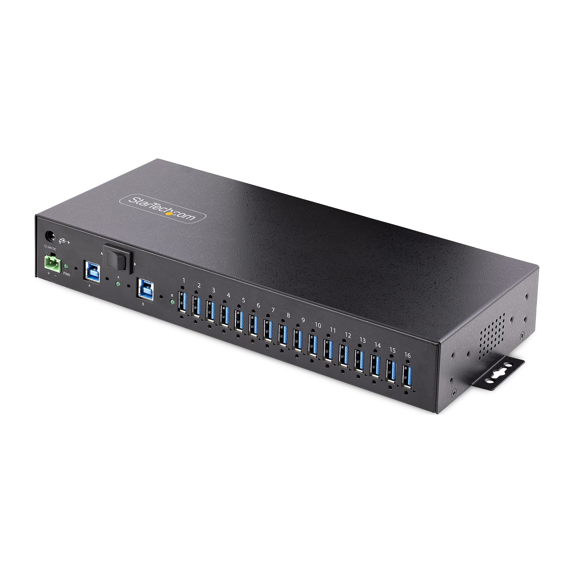 Image of StarTech.com 16-Port Industrial USB 3.0 Hub 5Gbps, Metal,...