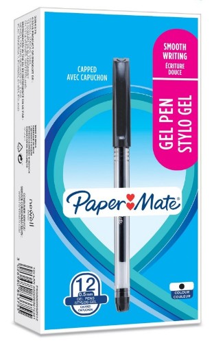 Papermate 2084375 gel pen Capped gel pen Black 12 pc(s)