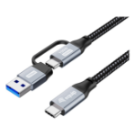 Equip 128431 USB-kabel USB 3.2 Gen 2x2 1 m USB A/USB C 2 x USB C Zwart