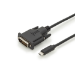 Digitus USB Type-C™ adapter / converter cable, Type-C™ to DVI