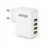 EnerGenie EG-U4AC-02 mobile device charger Universal White AC Indoor
