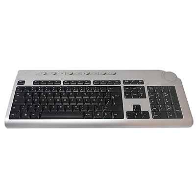 KB.RF403.148 keyboard RF Wireless AZERTY French Black, Silver