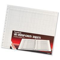 Image of Twinlock V8 Variform 24 Column Cash Sheets (Pack 75) 75985
