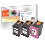 Peach PI300-1046 ink cartridge 3 pc(s) Compatible Standard Yield Black, Cyan, Magenta, Yellow