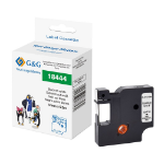 G&G 21703 labelprinter-tape Zwart op wit