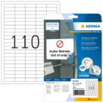 HERMA Removable labels A4 38.1x12.7 mm white Movables/removable paper matt 2750 pcs.