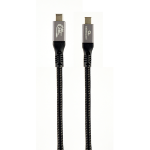 Gembird CCBP-USB4-CMCM240-1.5M USB cable USB4 Gen 3x2 USB C Black, Silver