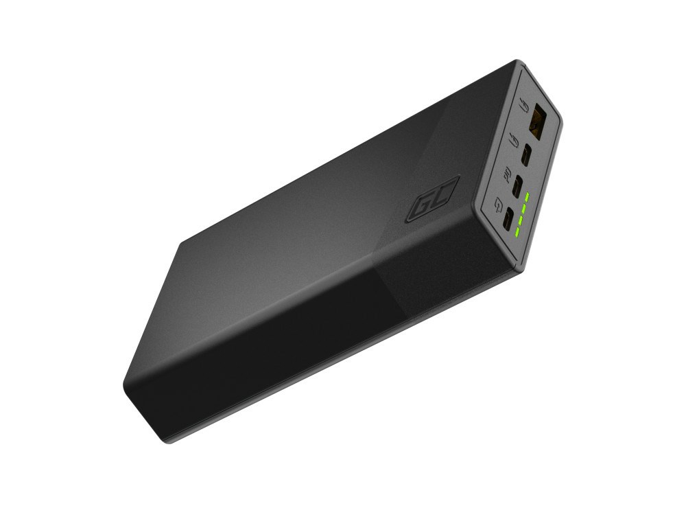 GCE Green Cell GC PowerPlay 20S Power Bank 20000mAh 22.5W PD USB C with Fast Charging