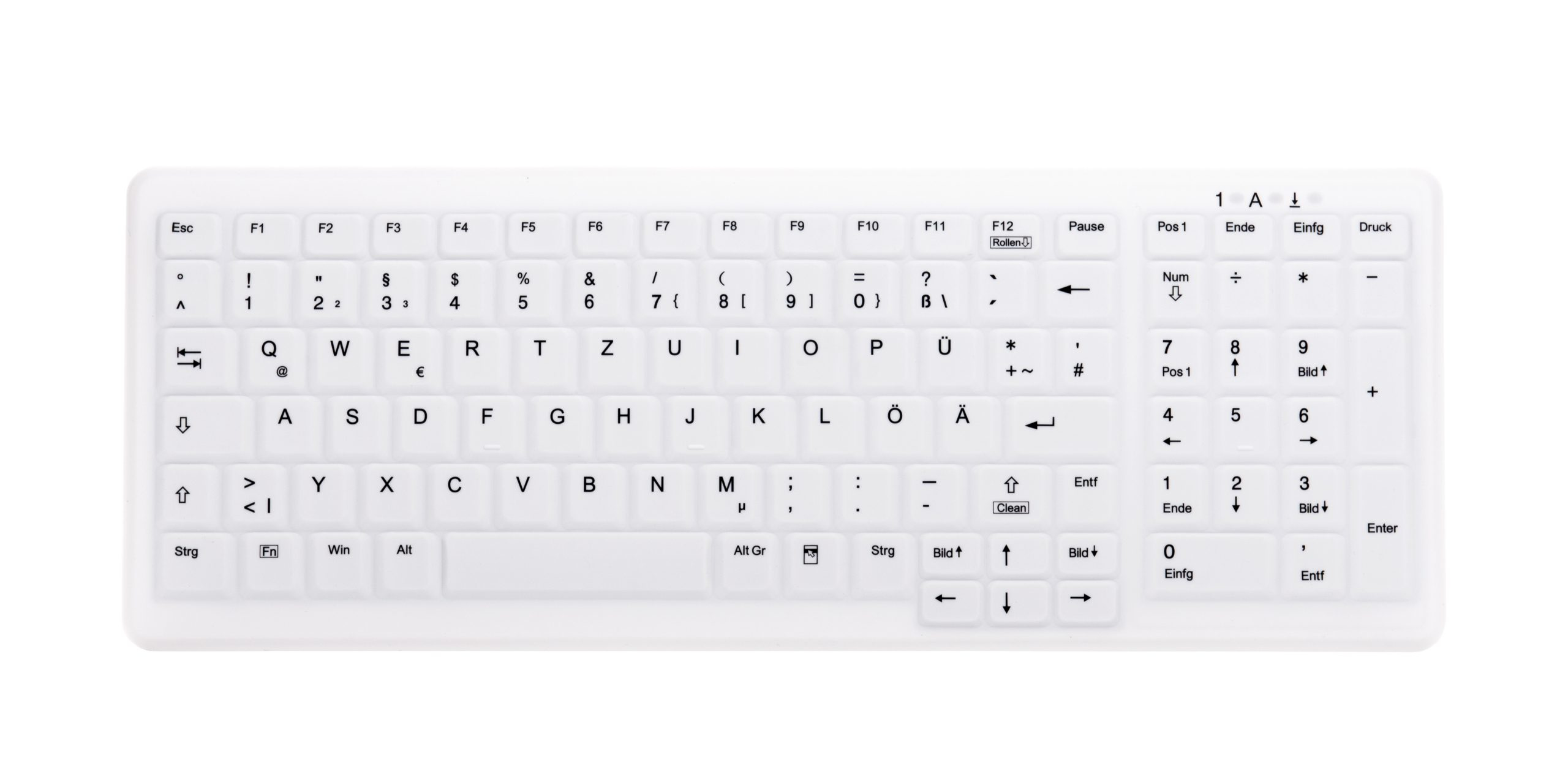 Image of CHERRY AK-C7000 keyboard RF Wireless + USB QWERTZ German White