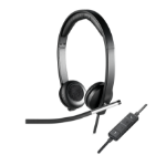Logitech USB Headset Stereo H650e Wired Head-band Office/Call center Black, Silver