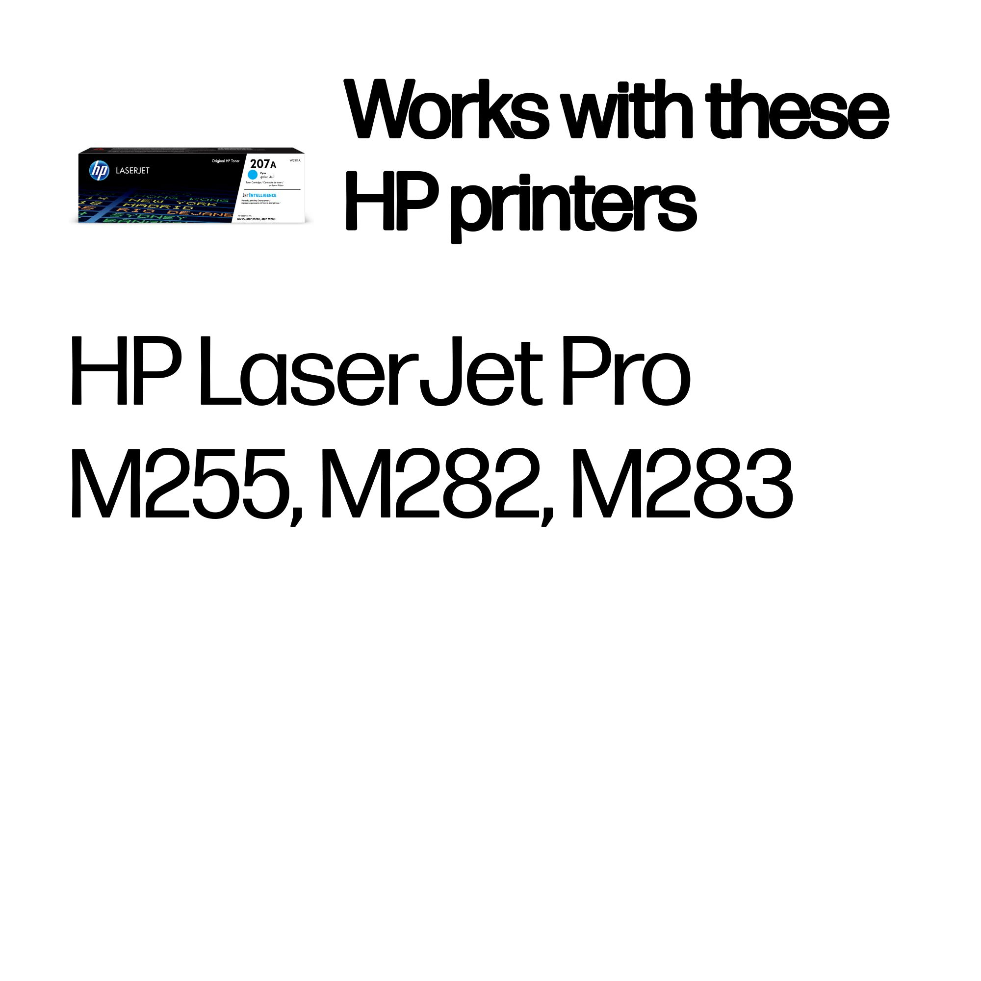 HP W2211A/207A Toner cartridge cyan, 1.25K pages ISO/IEC 19752 for HP M 283