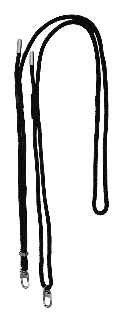 Adjustable Lanyard  Black  2 Attachment Points  2 Soft O-Rings  Softbag thumbnail