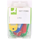 Q-CONNECT Q-CONNECT KEY FOBS ASSORTED PK6 PK10