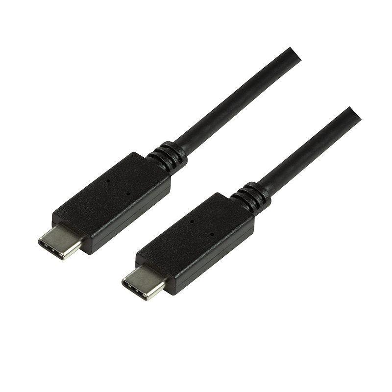Image of LogiLink CU0129 USB cable 1 m USB 3.2 Gen 2 (3.1 Gen 2) USB C Black