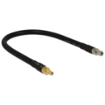 DeLOCK 0.4m SMA/SMA coaxial cable CFD400, LLC400 Black