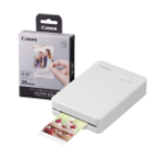 Canon Selphy QX20 Instant Photo Printer - Sand White - Printer + 20 Shot Pack