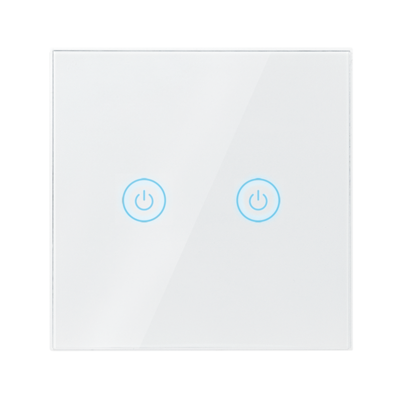 LogiLink WiFi Smart EU Light Switch, 2-Gang, Tuya compatible