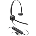 POLY EncorePro 545 USB-A Convertible Headset Wired Head-band Calls/Music USB Type-A Black