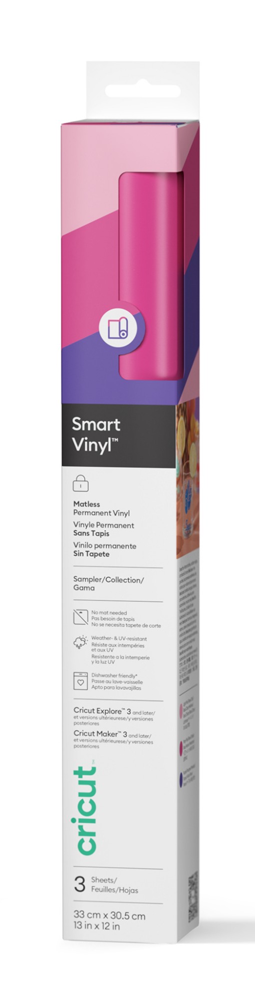 Cricut Smart Vinyl Matless Permanent Vinyl. Princess Sampler – 13 in x