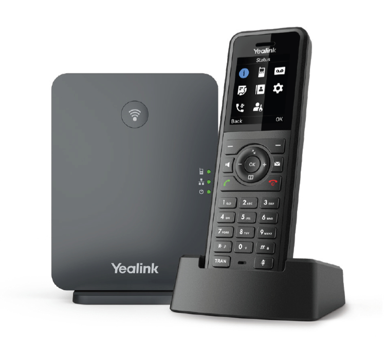 Image of Yealink W77P IP phone Black TFT