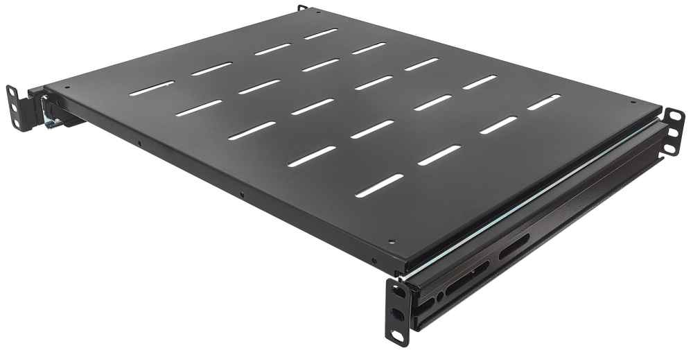 Image of Intellinet 19" Sliding Shelf, 1U, 800 to 1000mm Depth, shelf depth...