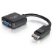 C2G 8in DisplayPortTM Male to VGA Female Active Adapter Converter - Black