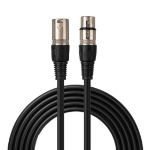 Lindy 1m XLR Male to XLR Female Audio Cable, Black