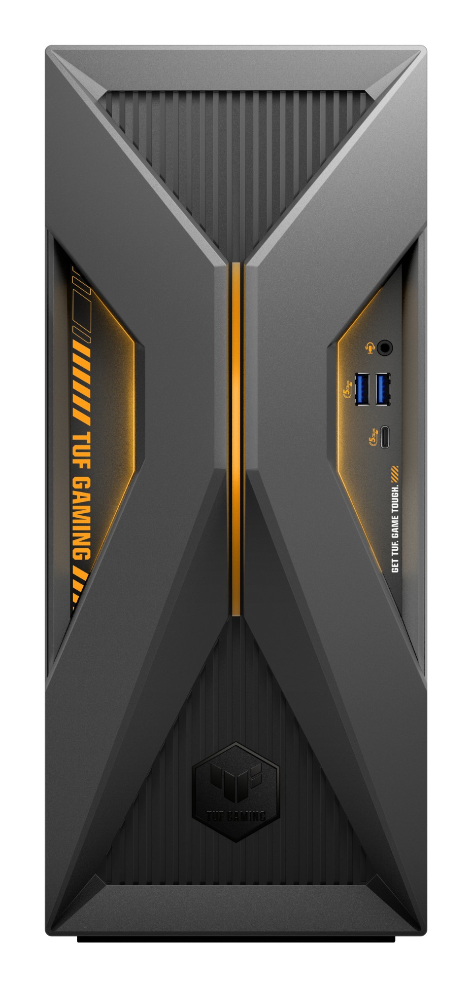 ASUS TUF Gaming T500 T500MV-13420H469W Intel® Core™ i5 i5-13420H 16 GB DDR5-SDRAM 1 TB SSD NVIDIA® GeForce RTX™ 5050 Windows 11 Home Mini Tower PC Black, Grey