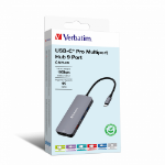 Verbatim CMH-09 USB Type-C 10000 Mbit/s Silver