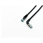 LevelOne Equip 605894 Cat.6A S/FTP Patch Cable; Angeld to Straight ; 5.0m; Black