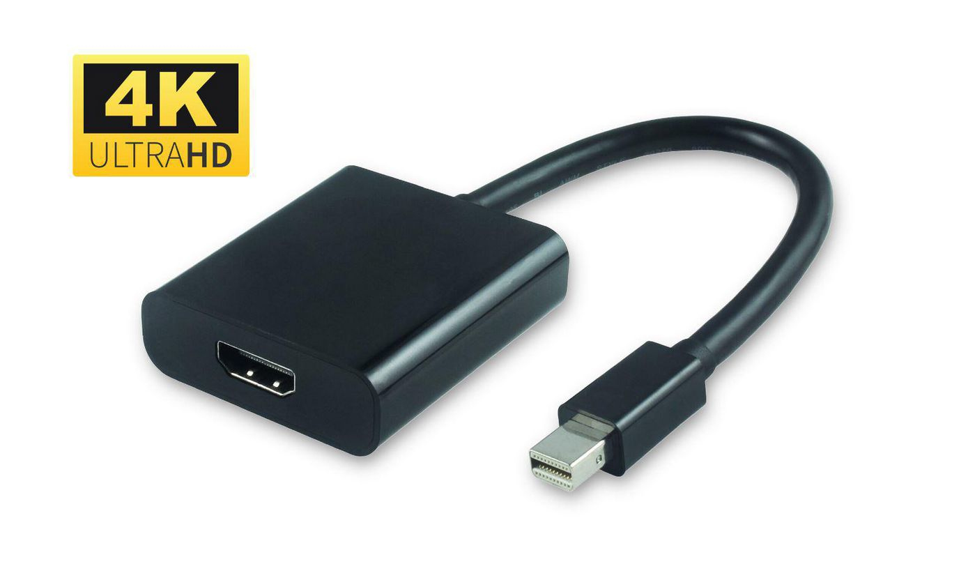 Microconnect MDPHDMI6B video cable adapter 0.2 m Mini DisplayPort HDMI Black