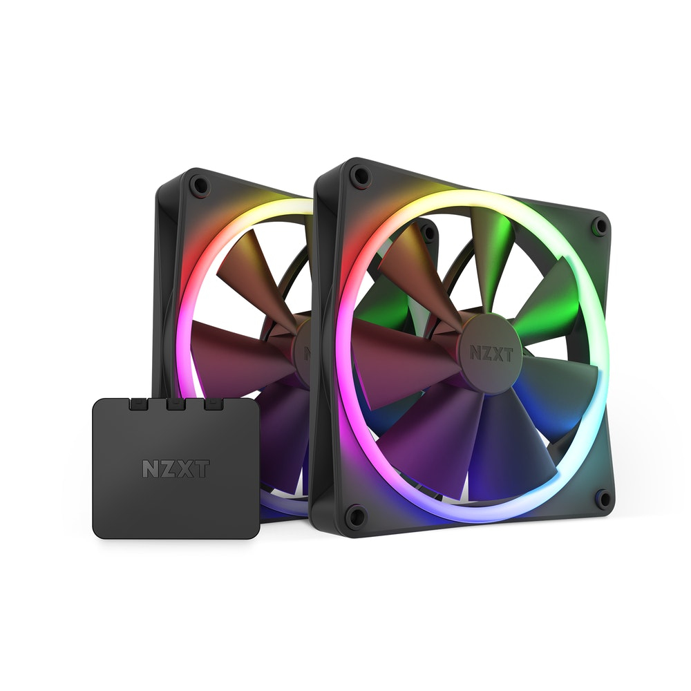 Image of NZXT F140 RGB TWIN Computer case, Processor Fan 14 cm Black 2 pc(s)