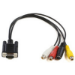 Microconnect MONGGSV video cable adapter 0.3 m VGA (D-Sub) RCA + S-Video Black