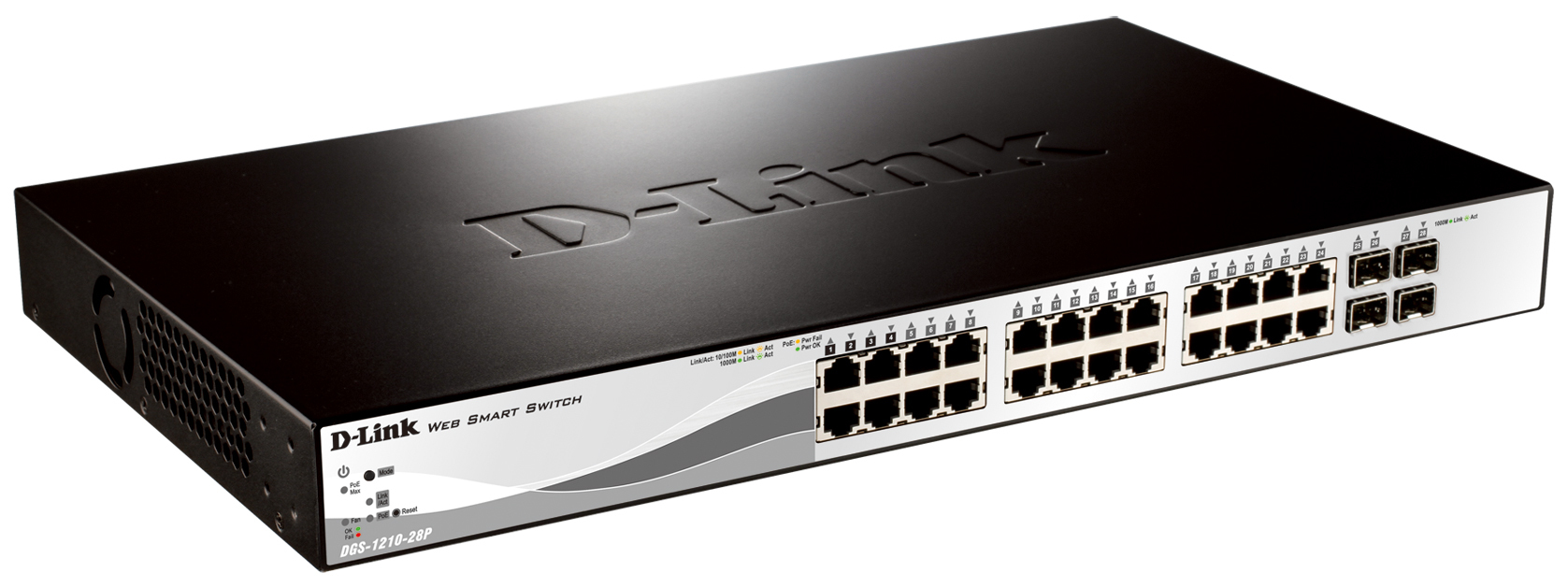 Image of D-Link DGS-1210-28P network switch Managed L2 Power over Ethernet...