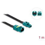 DeLOCK Cable Mini FAKRA Z jack dual to Mini FAKRA Z plug dual
