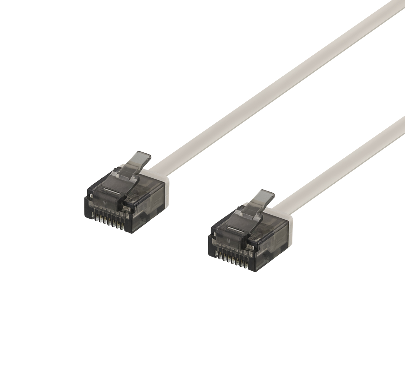 EU Product - Cat6a patch cable, flat, 3m, grey thumbnail
