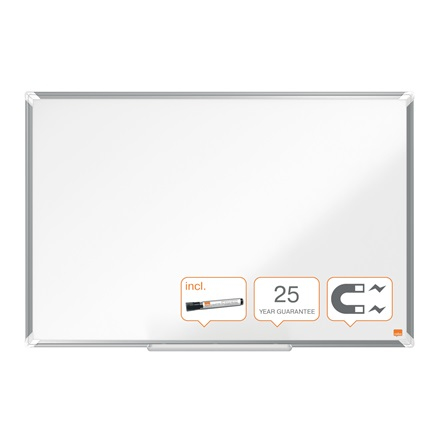 Nobo Premium Plus Enamel Magnetic Whiteboard 900 x 600mm 1915144